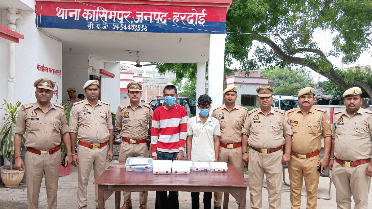 हरदोई में सर्राफा व्यापारी लूटकांड का खुलासा, 25-25 हजार के दो इनामी बदमाश गिरफ्तार